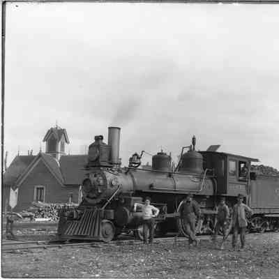 Railroad locomotive and #3 coal tender for Ahnapee and Western Railway