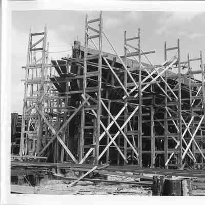Spartan in Scaffolding under construction August 1, 1951
