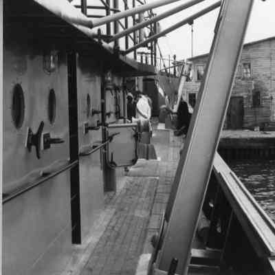 Partial view of ship Sturgeon Bay 1962
