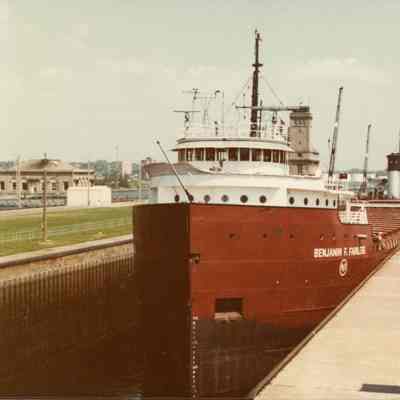 Freighter Benjamin F. Fairless in Soo Locks June 1981