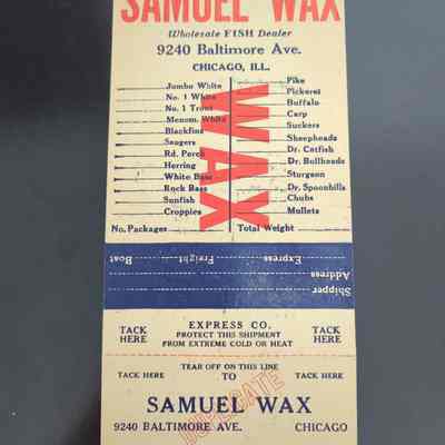 Samuel Wax Wholesale Fish Dealer