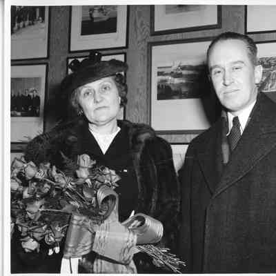 Unidentified couple at christening of PC-1560
