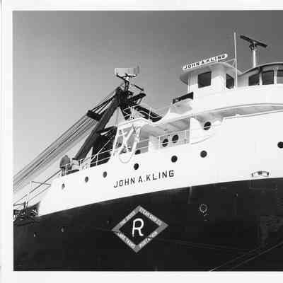 John A. Kling close up of side view of bow 1966