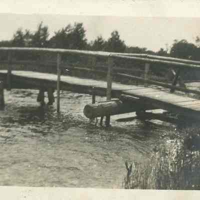 Bridge over creek 1916