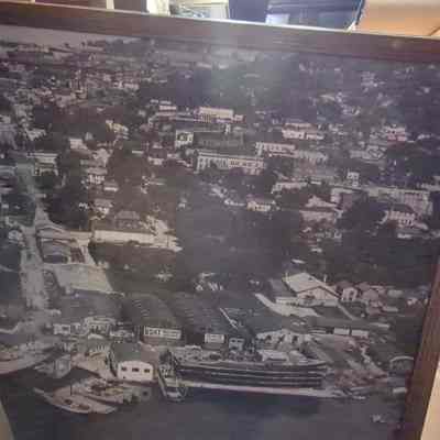 Framed aerial photograph of Peterson Builders Inc.