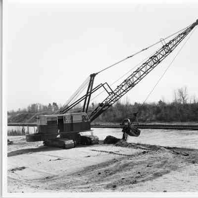 Sturgeon Bay Ship Canal dredging equipment 1964