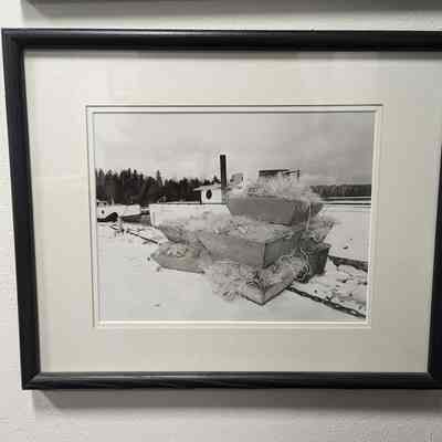 Framed photograph of the vessels Skipper and Susie at Sand Bay