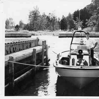 David Small on USCG patrol boat