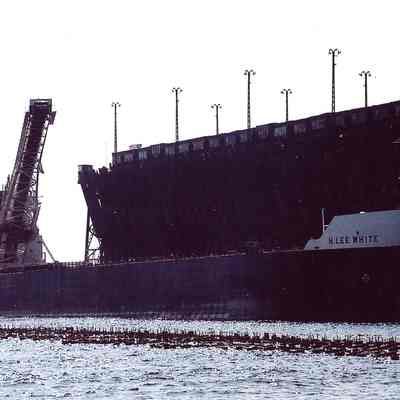 H. Lee White loading taconite at dock in Marquette, MI, 2004
