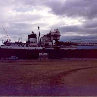 Philip R. Clarke in graving dock at Bay Shipbuilding 1991