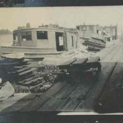 Fish tugs at Cornell's dock, Detroit Harbor