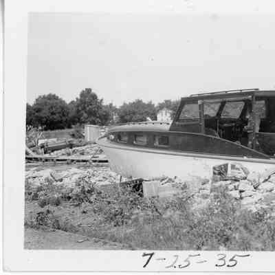 Leota docked at Peterson Boat Works July 25, 1935
