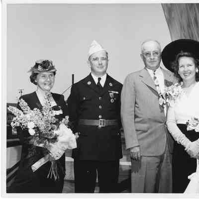 Mrs. Lillian Reed, James Durfee, Alva and L.D. Smith