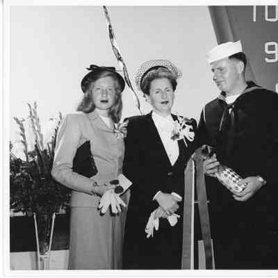 Christening of Ben Froemming with Barbara, Carl, and Mrs. Foremming