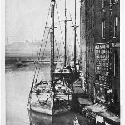 Schooners Henry Cowles and A.G. Morey docked