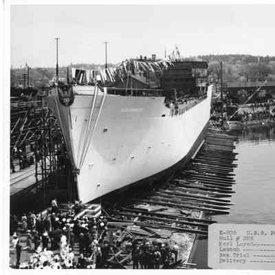 K-205 USS Poinsett pre-launching
