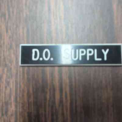 D.O. Supply Nameplate