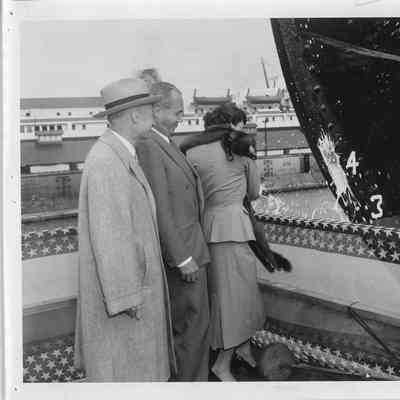 Christening of the Badger September 6, 1952