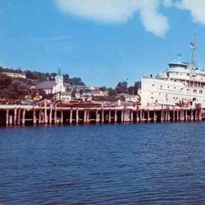 S.S. North American docked at Mackinac Island, MI