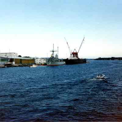 USS Pioneer being completed at PBI 1992