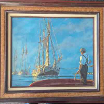 Down Tow oil painting