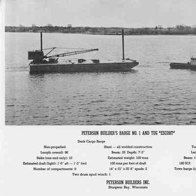 Tugboat Escort towing PBI Barge No. 1