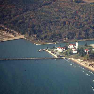 Aerial view of Sturgeon Bay Canal Station