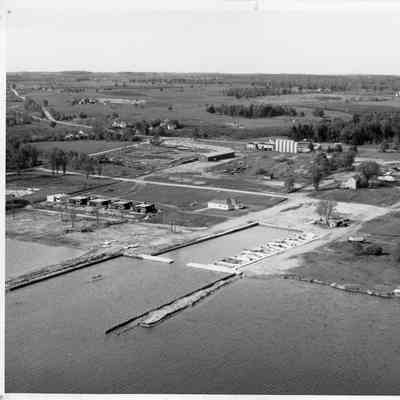Baudhuin Yacht Harbor Basin first Storage Building 1949