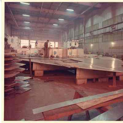 Alcoa Seaprobe deck houses under construction