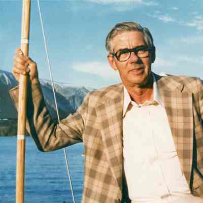 Richard Andrus Stearn on sailboat