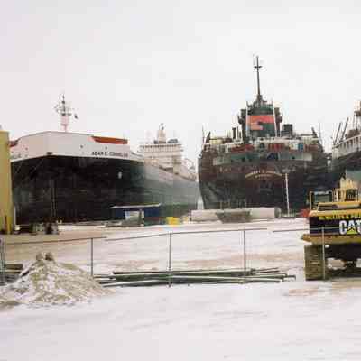 Adam E. Cornelius, Herbert C. Jackson, and Lee A. Tregurtha at Bay Shipbuilding 2006