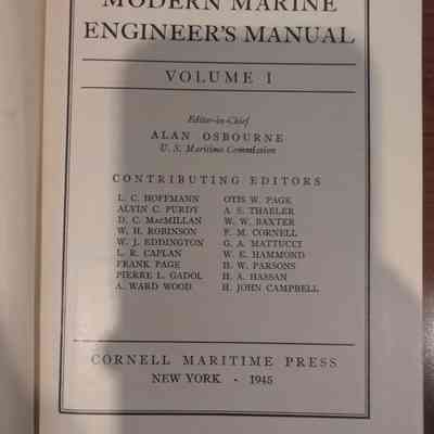 Modern Marine Engineer's Manual Volume 1