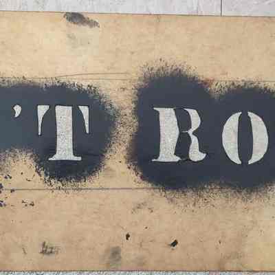 Cap't Room Paper Stencil