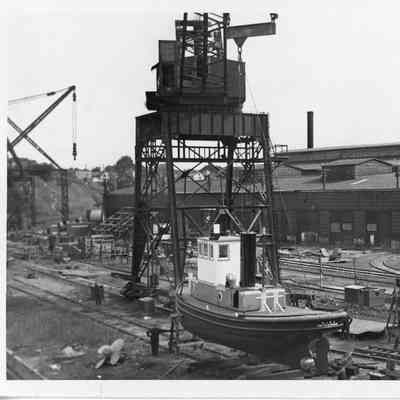 Port of Pittsburg tug dry docked