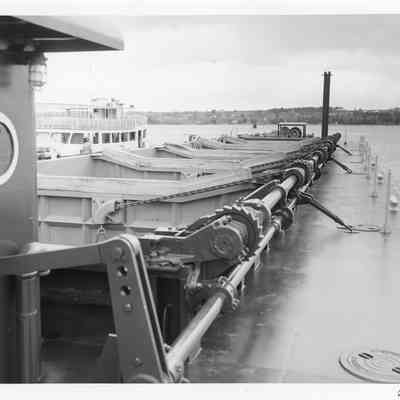 Deck of dump scow Mary P. May 15, 1959
