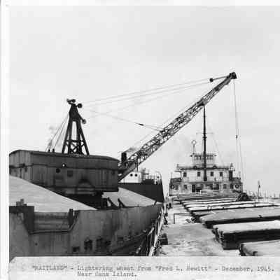 Maitland lightering wheat from the Fred L. Hewitt