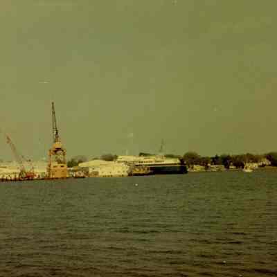 Alaska ferry under construction at PBI 1977