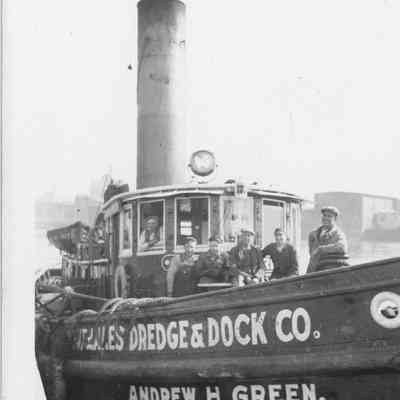 Men on deck of Andrew H. Green July 14, 1937