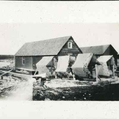 Nets drying outside Fish Creek 1924