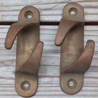 Two Brass Chocks