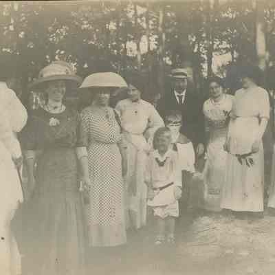 Group standing outside