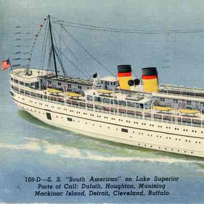 SS South American on Lake Superior 1951