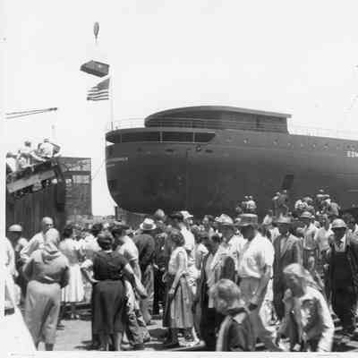 Launching of the Edmund Fitzgerald