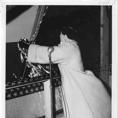 Christening of LST-1166 1952