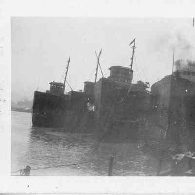 Four docked Tugboats
