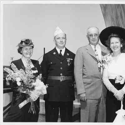Mrs. Lillian Reed, James Durfee, L. D. Smith, and Alva Smith