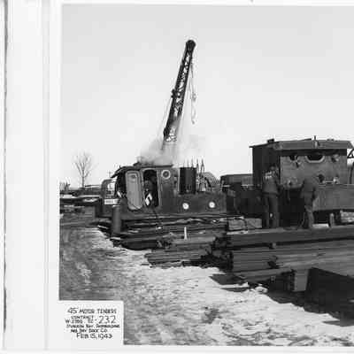 45' motor tender pilot house under construction at Sturgeon Bay Shipbuilding and Drydock Company February 15, 1943