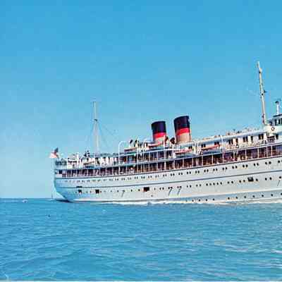S.S. South American on the Detroit River