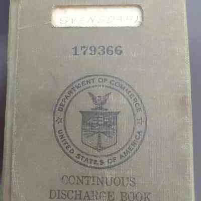 Continuous Discharge Book issued to Knute Svensdahl