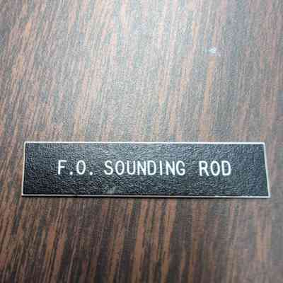 F.O. Sounding Rod Nameplate